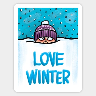 Love Snow Sticker